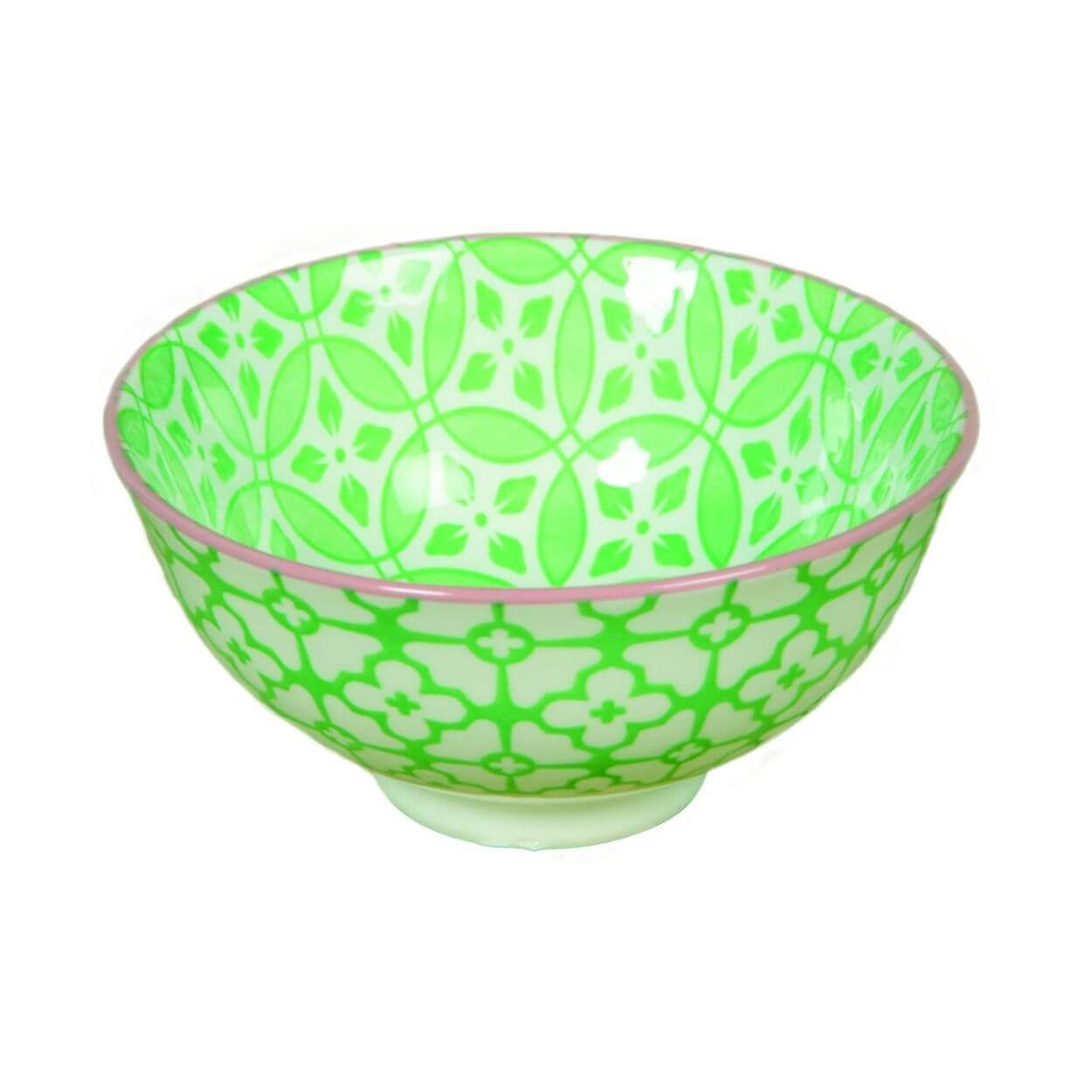 Geo Green Large Bowl