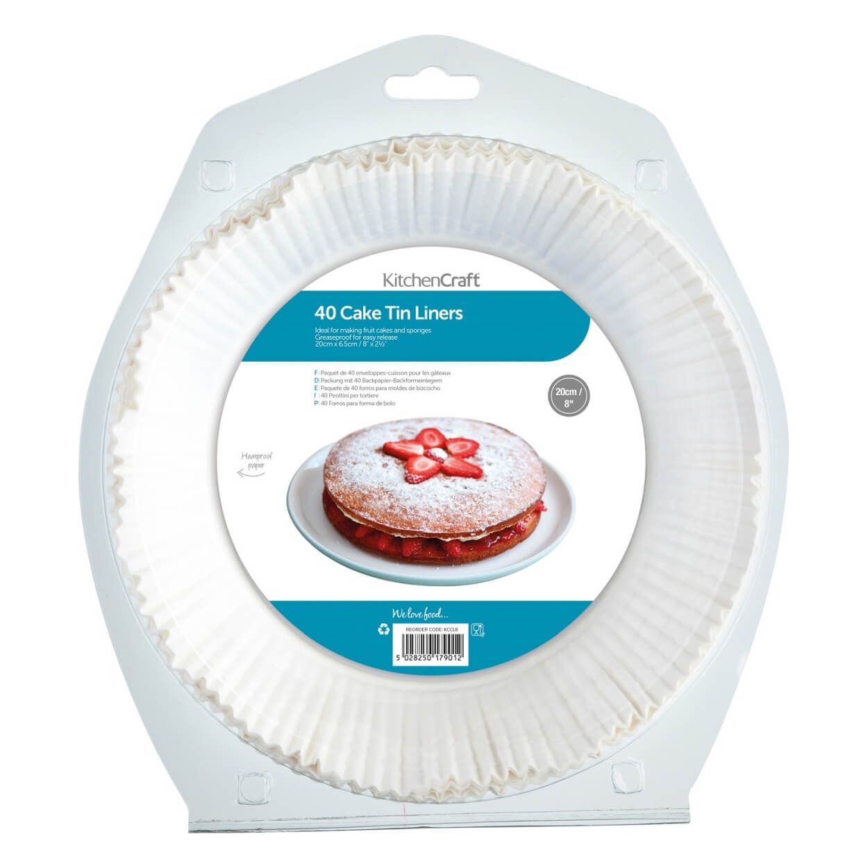 Kitchencraft Non-Stick Round Baking Tin Liners