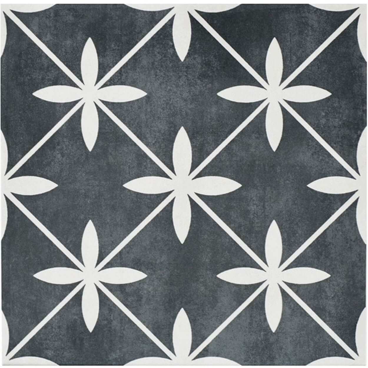 Laura Ashley Heritage Wicker Charcoal Ceramic Wall and Floor Tile 331x331mm