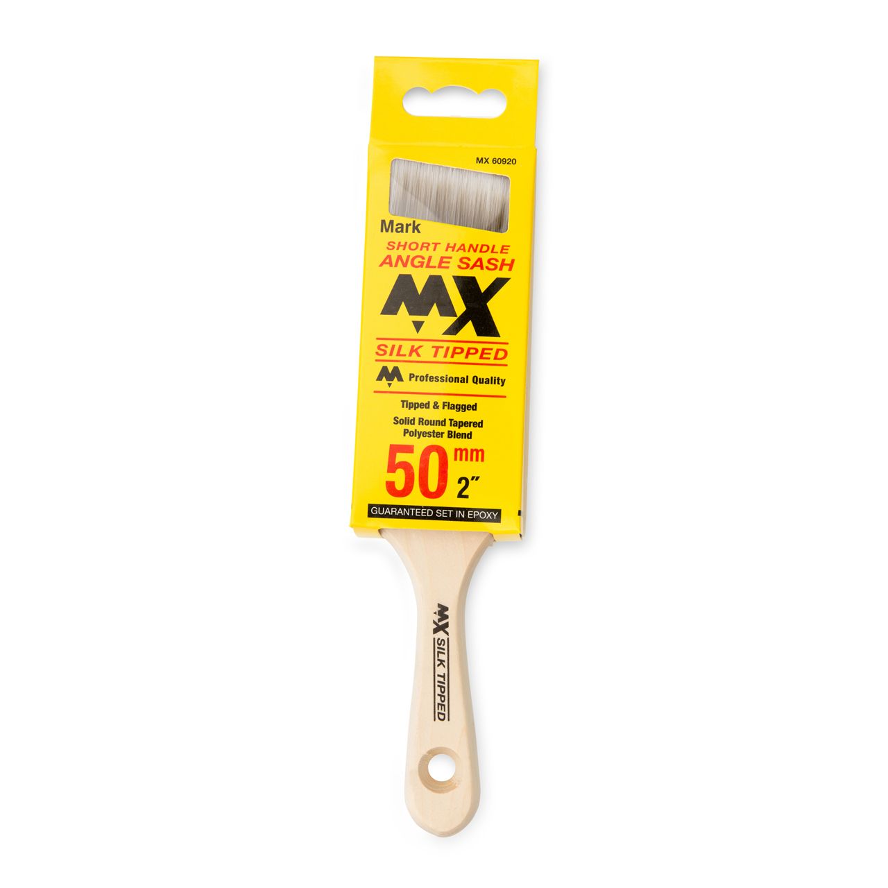 MX 50mm Short Handle Angle Sash Paint Brush