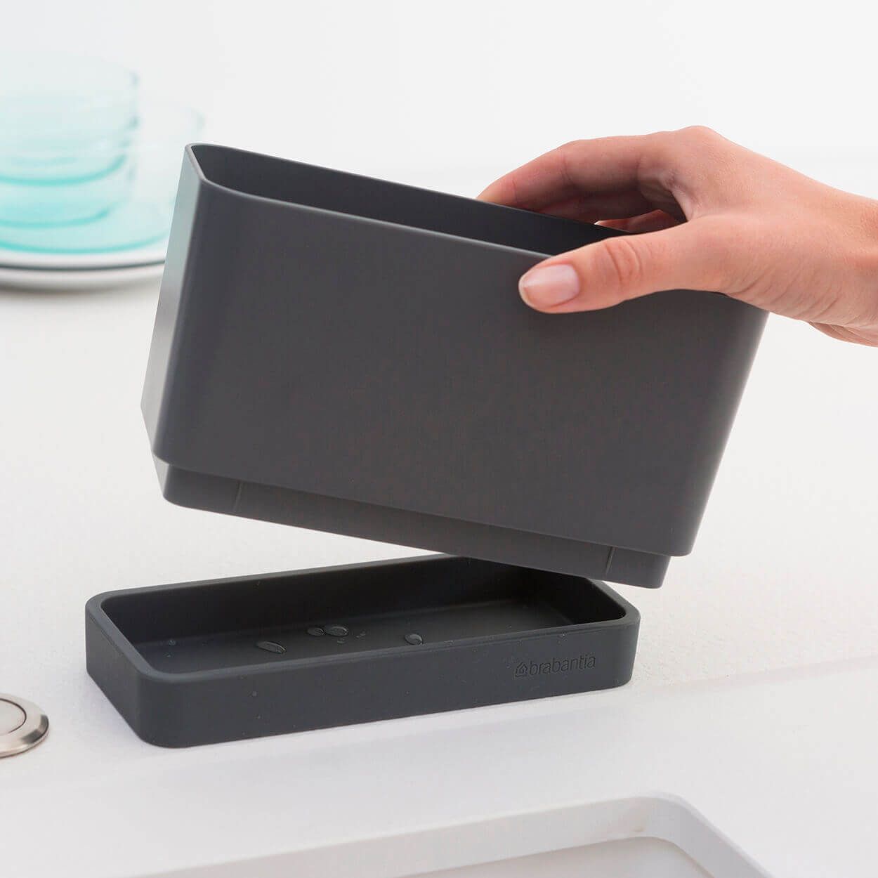 Brabantia Sink Organizer Dark Grey