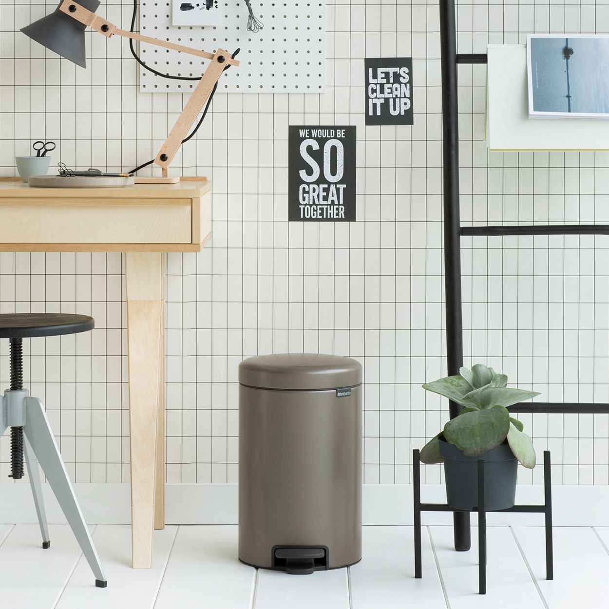 Brabantia Pedal Bin Newicon, 12L, Platinum