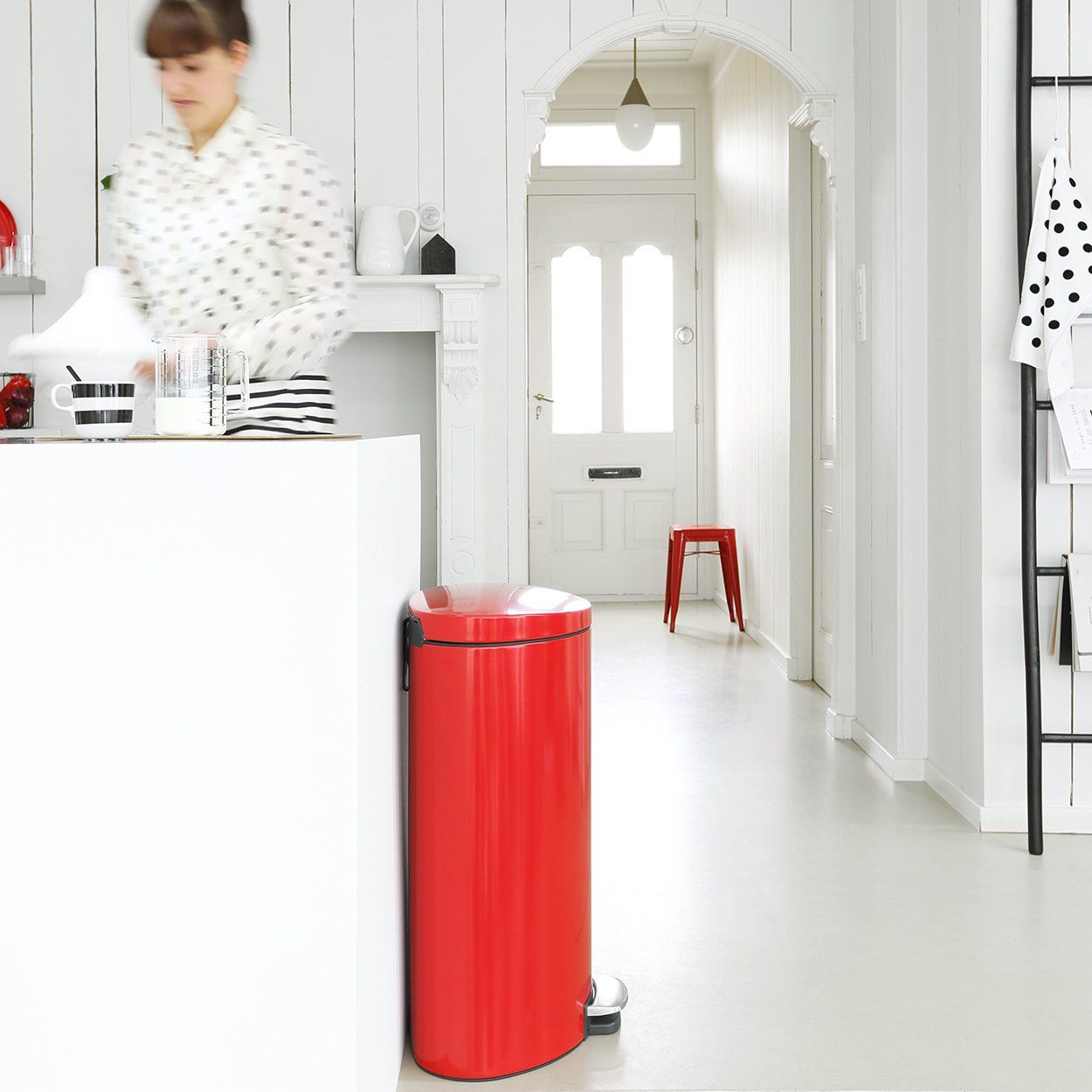 Brabantia Pedal Bin Flatback+ 40 Litre Passion Red - Special Order Item
