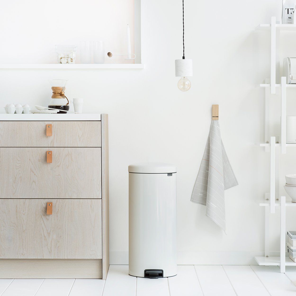 Brabantia Pedal Bin Newicon, 30L, White