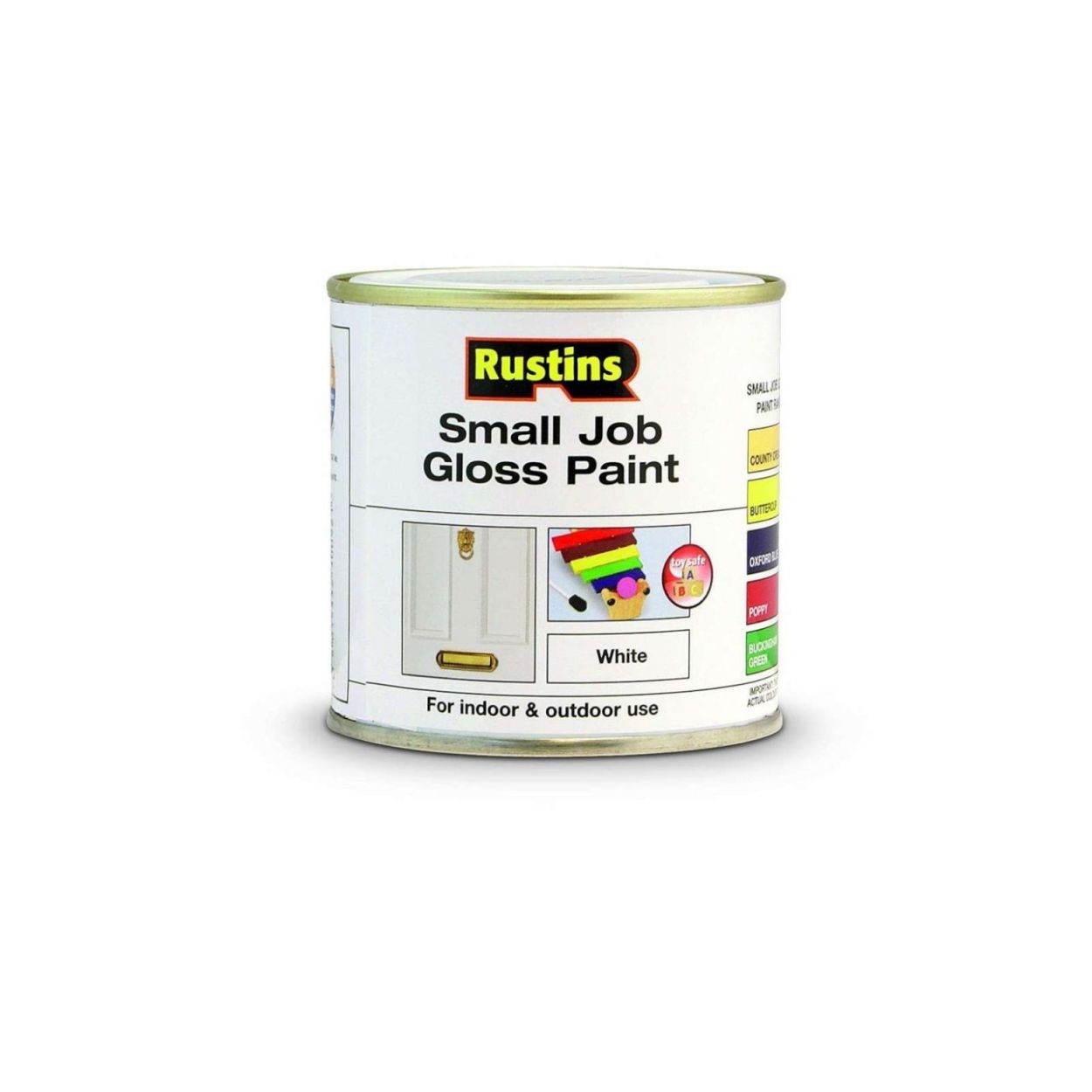 Rustins Small Job Paint White 250ml