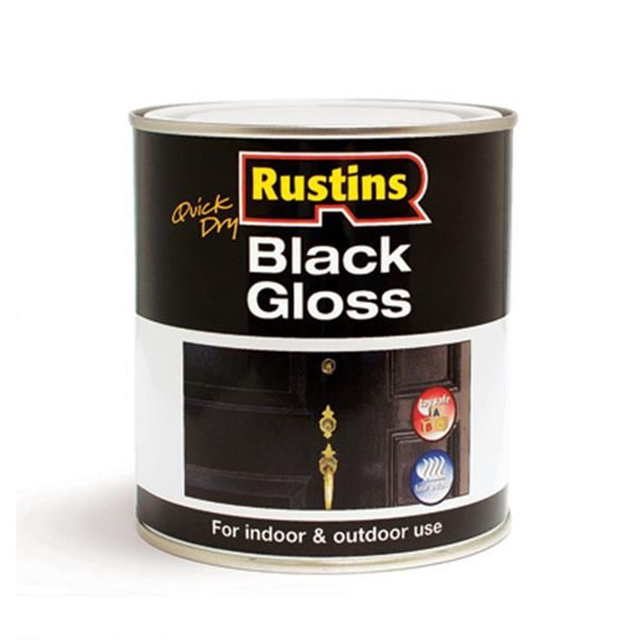 Rustins Small Job Black Gloss Q/D 500Ml