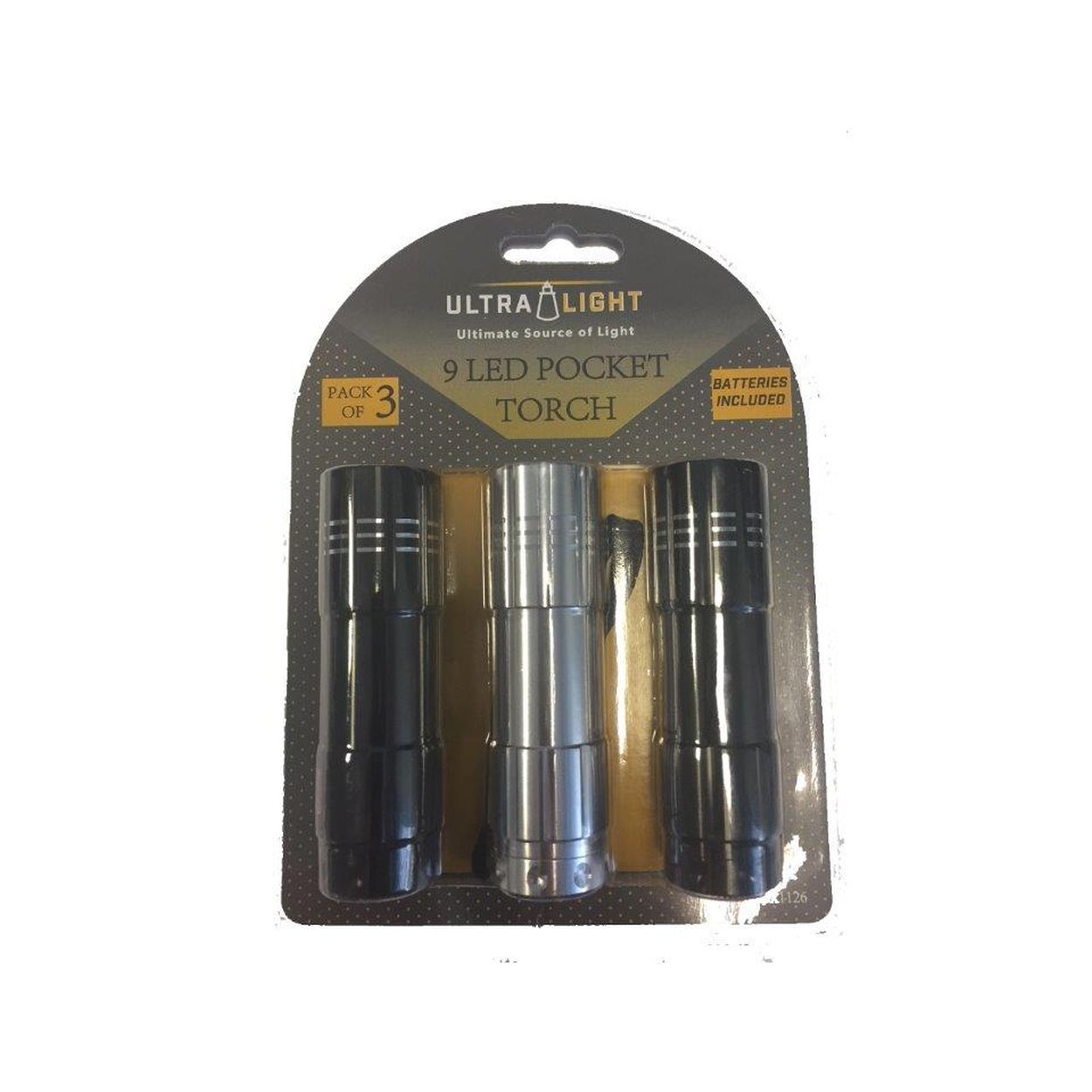 Ultralight 9 LED Pocket Torch (Pack of 3) (TE3X1126)