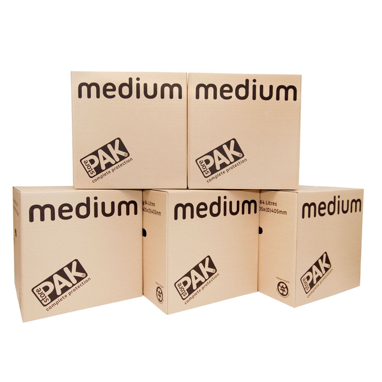 StorePAK 5 Pack Medium Storage Boxes