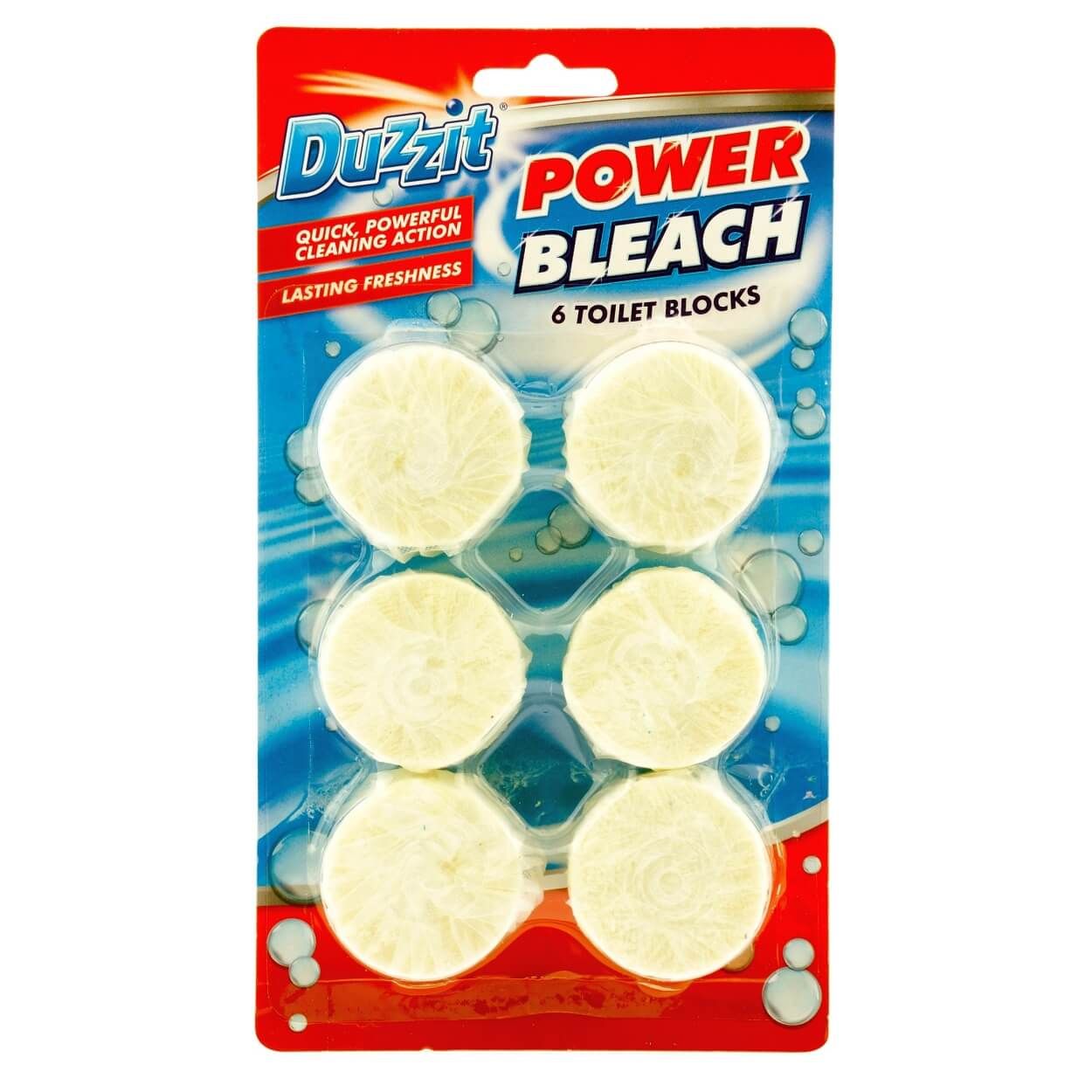 Duzzit Power Bleach Toilet Block 6Pk