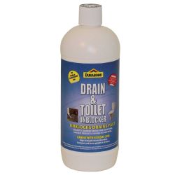 Toilet drain outlet unblocker
