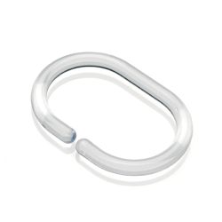 Croydex Shower Curtain C Rings Clear