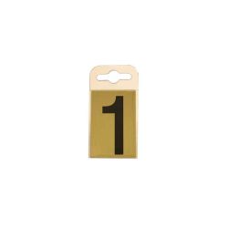 Brass Effect 60mm Numbers - 1