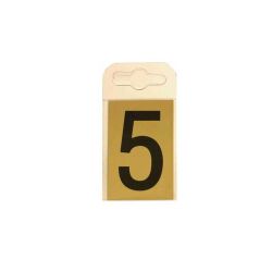 Brass Effect 60mm Numbers - 5