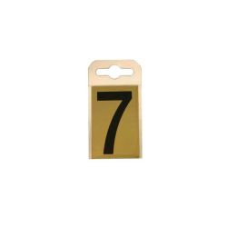 Brass Effect 60mm Numbers - 7