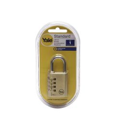 Yale 40mm Combination Brass Padlock