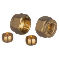 Metric Compression Fittings - Pack/2 10mm Nuts & Olives