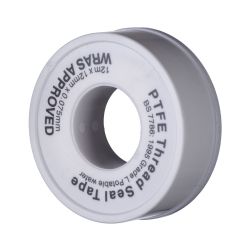 Thread Tapes & Compounds - 12M Roll of PTFE Tape