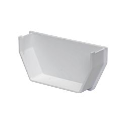 Gutter - White Square Gutter Stopend Internal