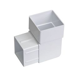 Down Pipe - White Downpipe 92 Degrees Offset Bend