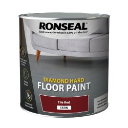 Ronseal 2.5L Diamond Hard Floor Paint Tile Red
