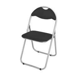 Metal Folding Chair Black