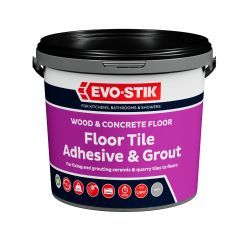 Evo-Stik Floor Tile Adhesive & Grout For Wood and Concrete Floors 5L