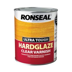 Ronseal 750ml Hardglaze Ultra Tough Varnish Clear