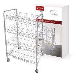 De Vielle 4 Level Chrome Storage Rack