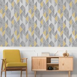 Milan Geo Yellow Wallpaper
