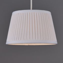 35cm Pleated White Shade