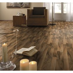 Sample 7mm Walnut 3 Strip Express Floor