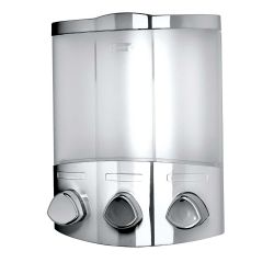 Croydex Euro Trio Liquid Soap Dispenser Chrome