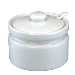 Jam Pot With Lid And Spoon