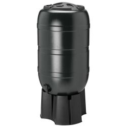 210 Litre Water Butt Set - Black 