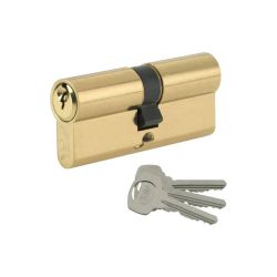 Yale 80mm Euro Double Cylinder Lock - Brass Plated