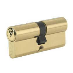 Yale 90mm Euro Double Cylinder Lock - Brass Plated