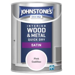 Johnstone's One Coat Quick Dry Satin Pink Cadillac 750ml