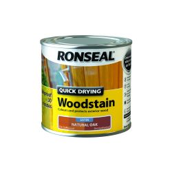 Ronseal 250ml Quick Drying Woodstain Natural Oak