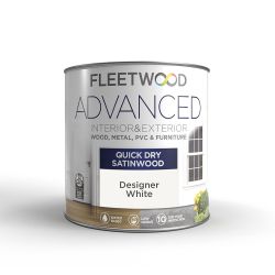 Fleetwood 750ml Quick Dry Satinwood Designer White