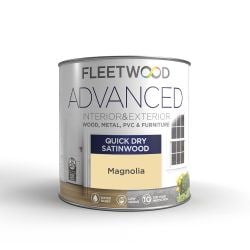 Fleetwood 750ml Quick Dry Satinwood Magnolia