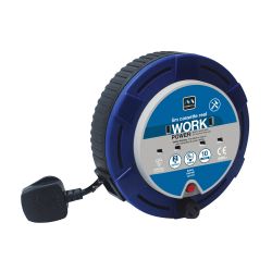 Masterplug 5 Metre 2 Gang Cassette Reel