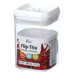 Felli Square 27oz Flip-Tite Storage Container
