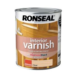 Ronseal 750mll Interior Varnish Gloss Clear