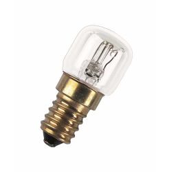 Osram 15W E14 Incandescent Tubular Oven Clear Bulb