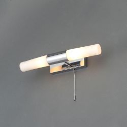 Aries 2 Light Bathroom Wall Light Chrome