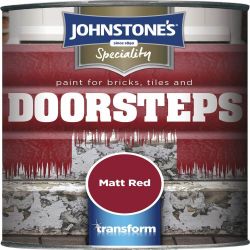 Johnstone's  Doorstep Paint Matt Red 750ml
