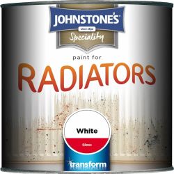 Johnstone's  Paint for Radiators - Gloss White 250ml