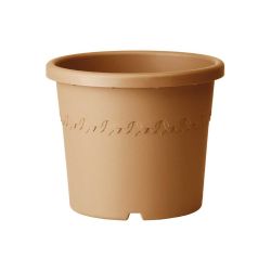 Algarve Cilindro Planter & Wheels Terracotta 48cm