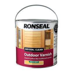Ronseal 2.5 Litre Crystal Clear Outdoor Varnish - Clear Matt
