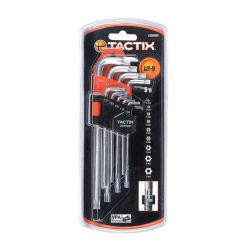 Tactix Tamper Proof Hex Key Set - 9 Piece